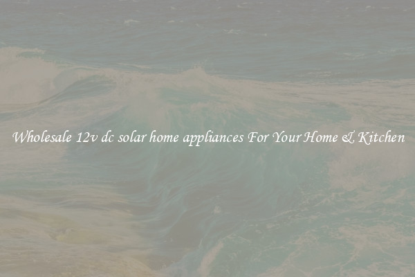 Wholesale 12v dc solar home appliances For Your Home & Kitchen