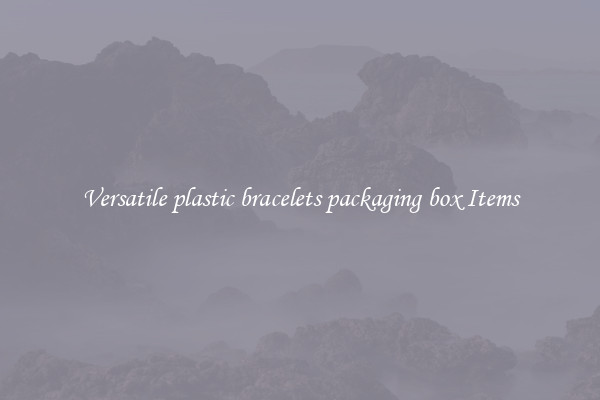 Versatile plastic bracelets packaging box Items