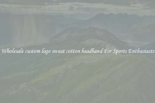 Wholesale custom logo sweat cotton headband For Sports Enthusiasts