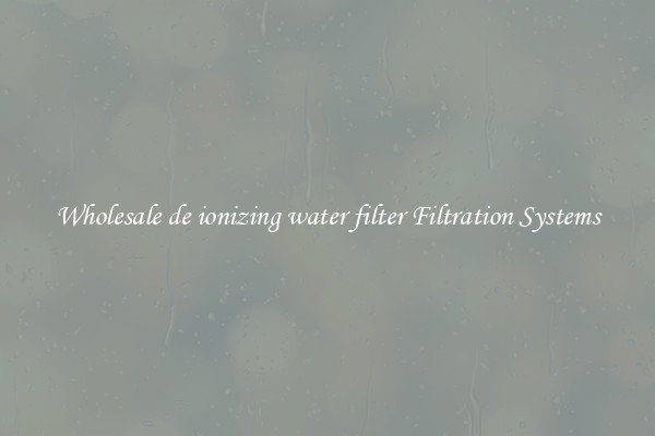 Wholesale de ionizing water filter Filtration Systems
