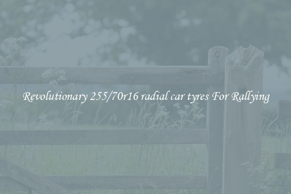 Revolutionary 255/70r16 radial car tyres For Rallying