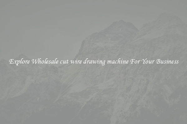  Explore Wholesale cut wire drawing machine For Your Business 