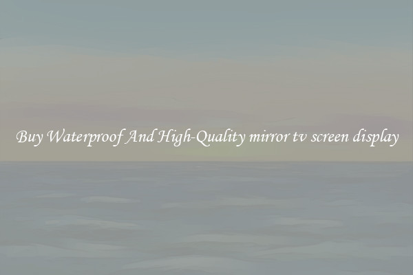 Buy Waterproof And High-Quality mirror tv screen display