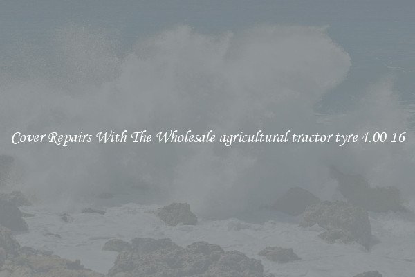  Cover Repairs With The Wholesale agricultural tractor tyre 4.00 16 