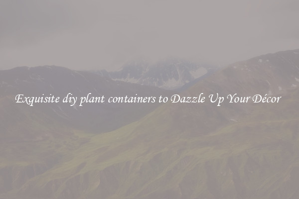 Exquisite diy plant containers to Dazzle Up Your Décor  