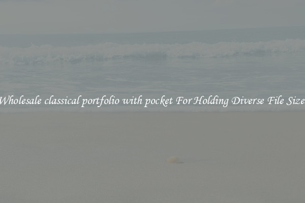 Wholesale classical portfolio with pocket For Holding Diverse File Sizes