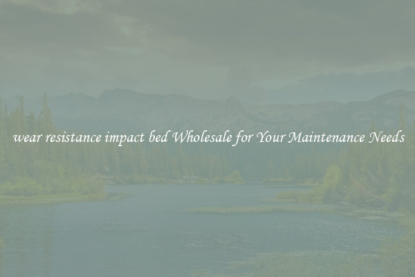 wear resistance impact bed Wholesale for Your Maintenance Needs